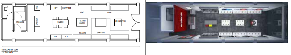 Tata Letak 60 m2 1 lantai
